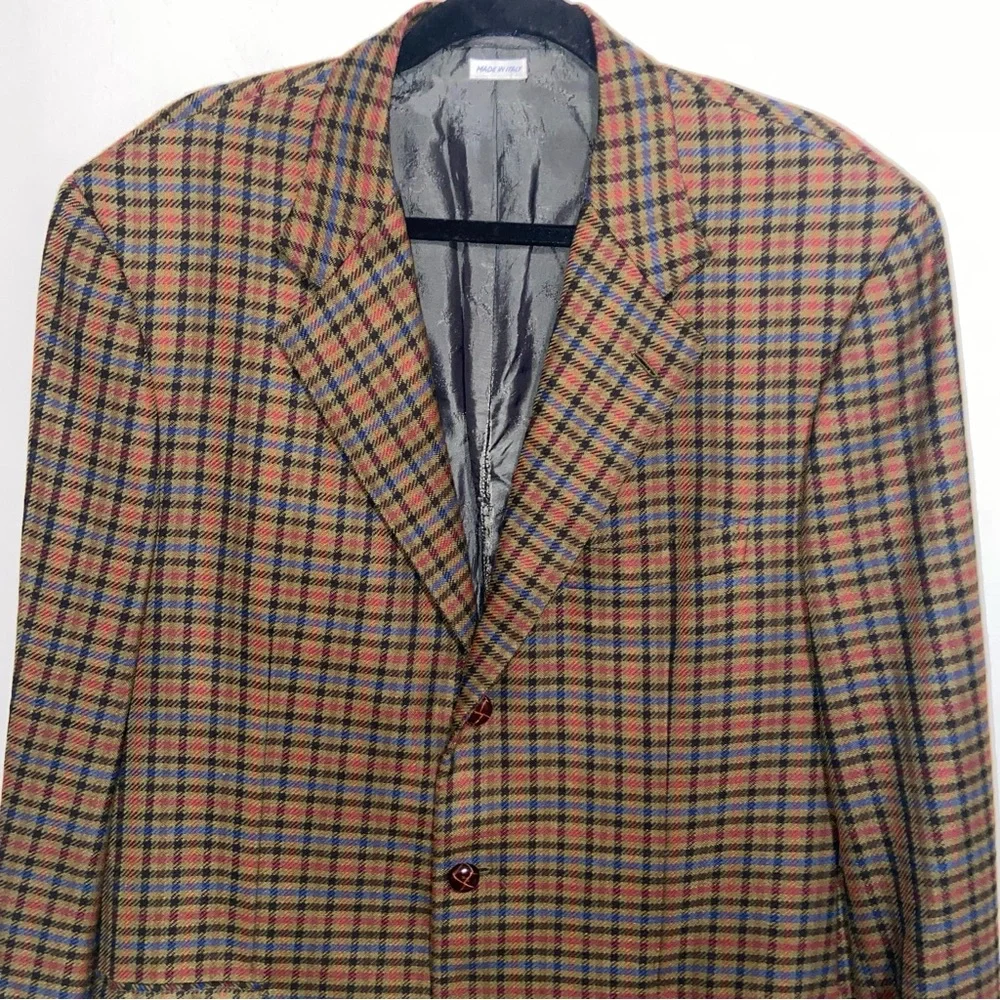 Brioni Wilkes Bashford Blazer Mens 44L Sports Coat Jacket Wool Italy *Flaw